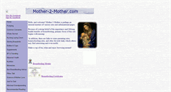 Desktop Screenshot of mother-2-mother.com